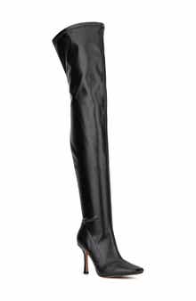 NEW YORK AND COMPANY Natalia Faux Leather Over the Knee Boot