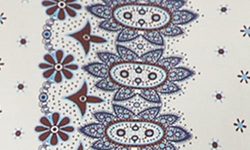 Weekend Max Mara Adda Bandana Print Cotton Button-up Shirt In White