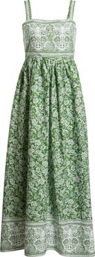 CeCe Combo Cotton Midi Dress
