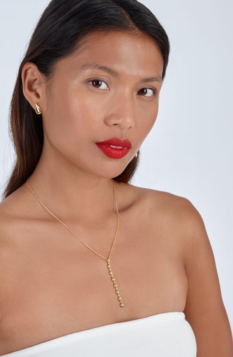 Lucy Quartermaine Large Tear Drop Studs, Alternate, color, Gold Vermeil