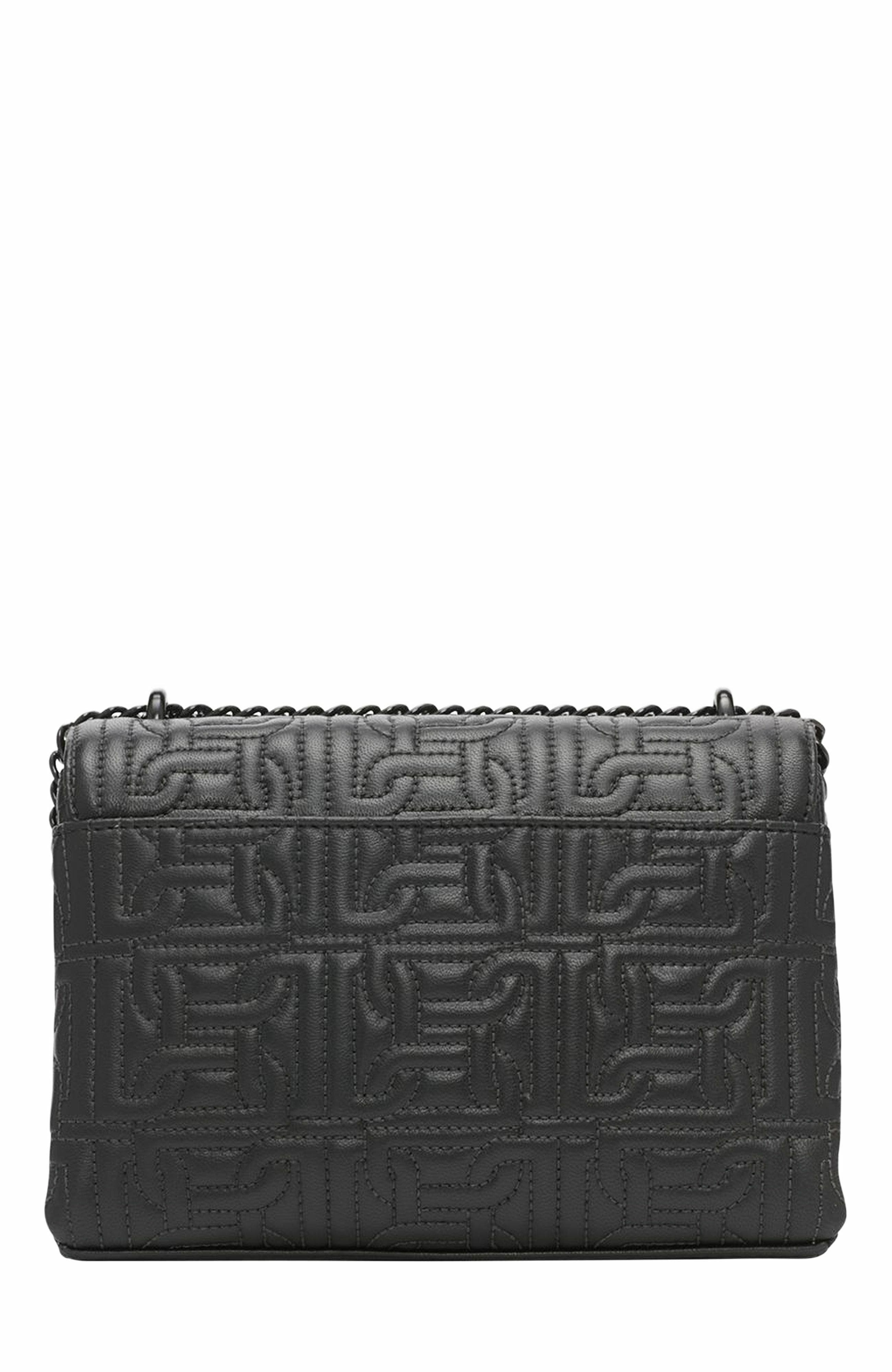 DKNY Delanie Flap Shoulder Bag, Alternate, color, Blk/Black
