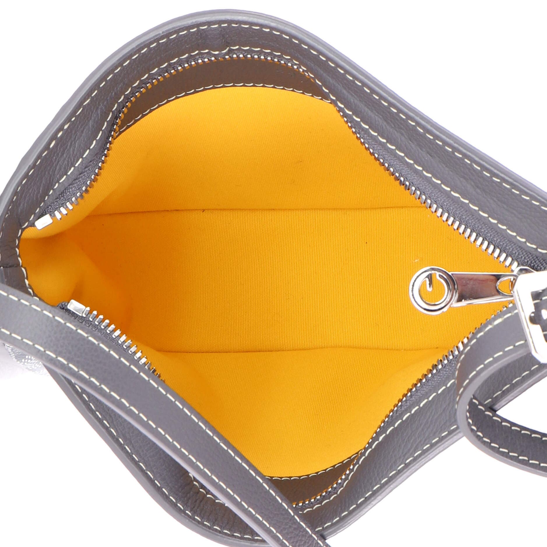 Hirondelle Shoulder Bag Coated Canvas and Leather, Alternate, color, Gray