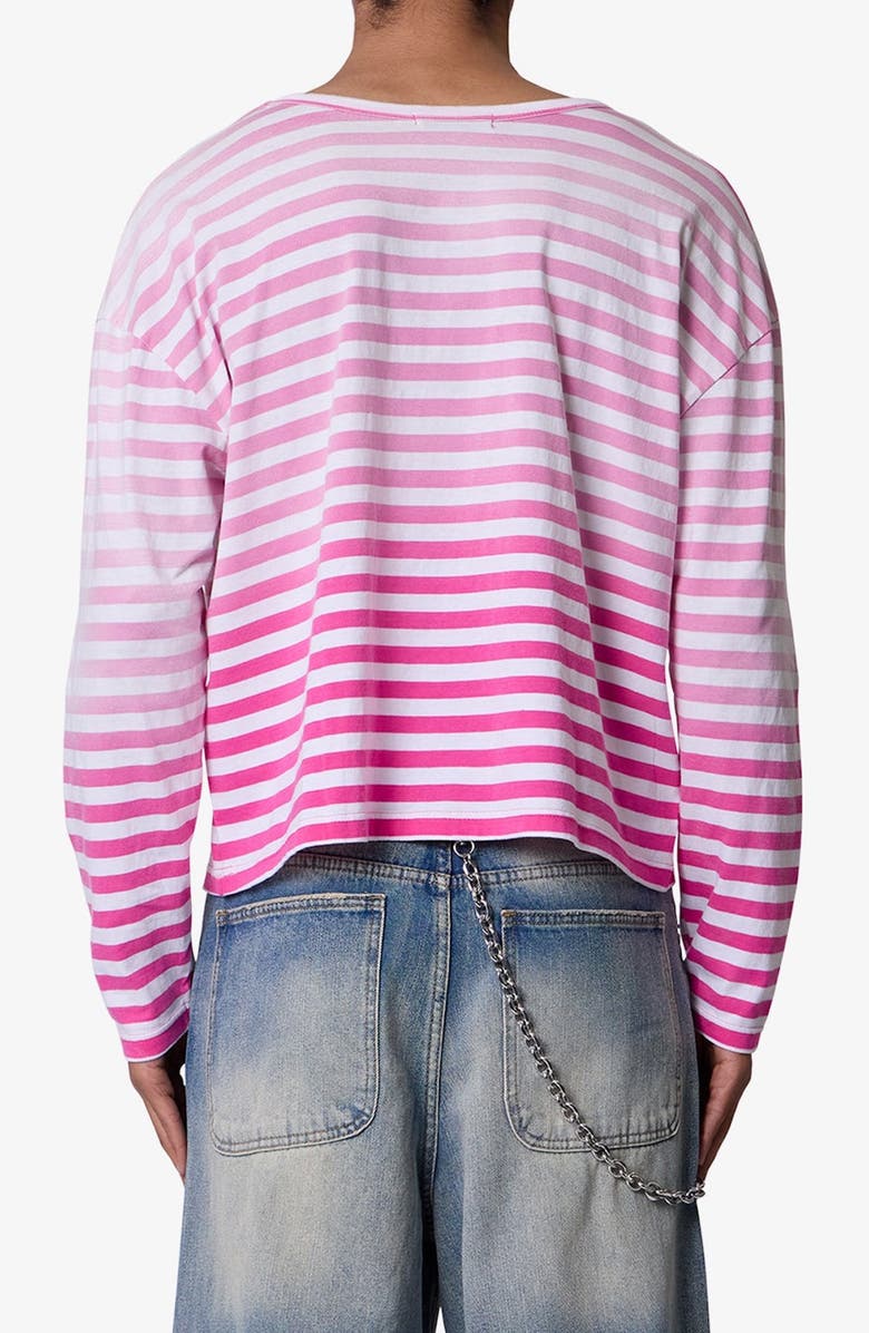 mnml Faded Stripe Long Sleeve T-Shirt, Alternate, color, Pink/ White