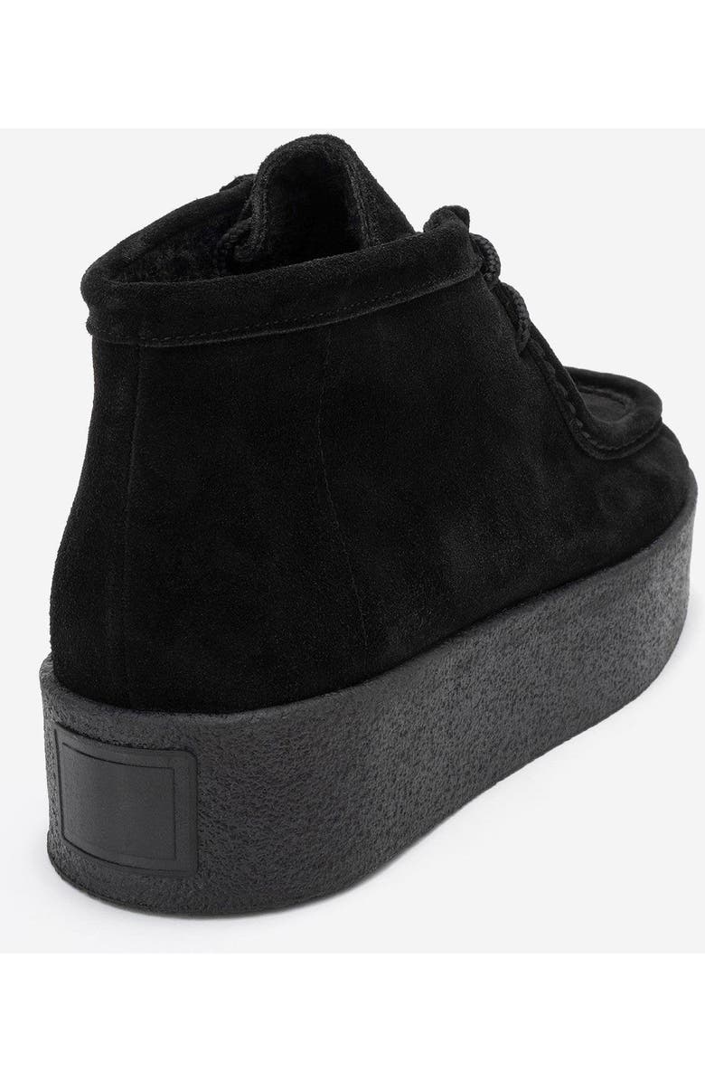 Forever & Always Shoes Melia Leather Platform Boot, Alternate, color, Black Suede