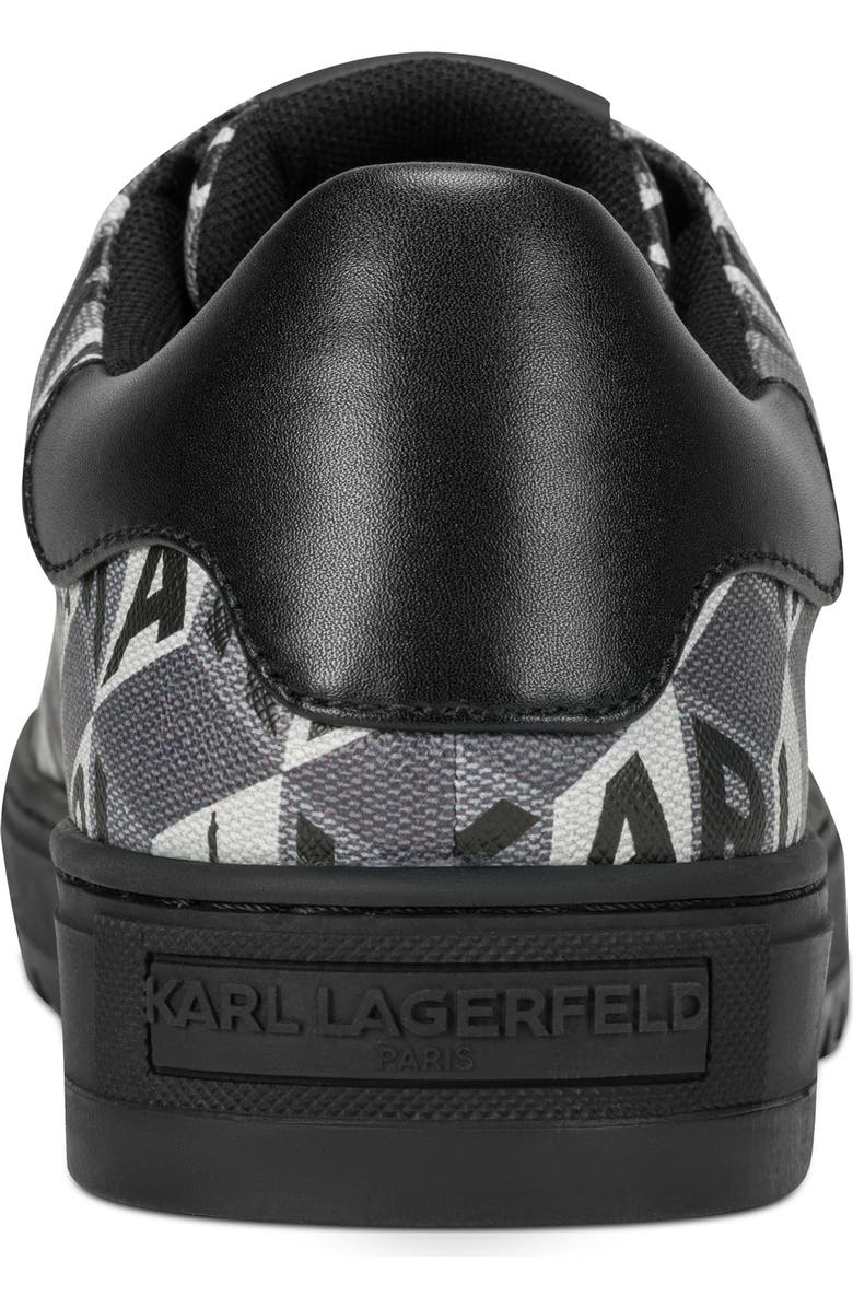 KARL LAGERFELD PARIS Allover Logo Low Profile Sneaker, Alternate, color, Grey