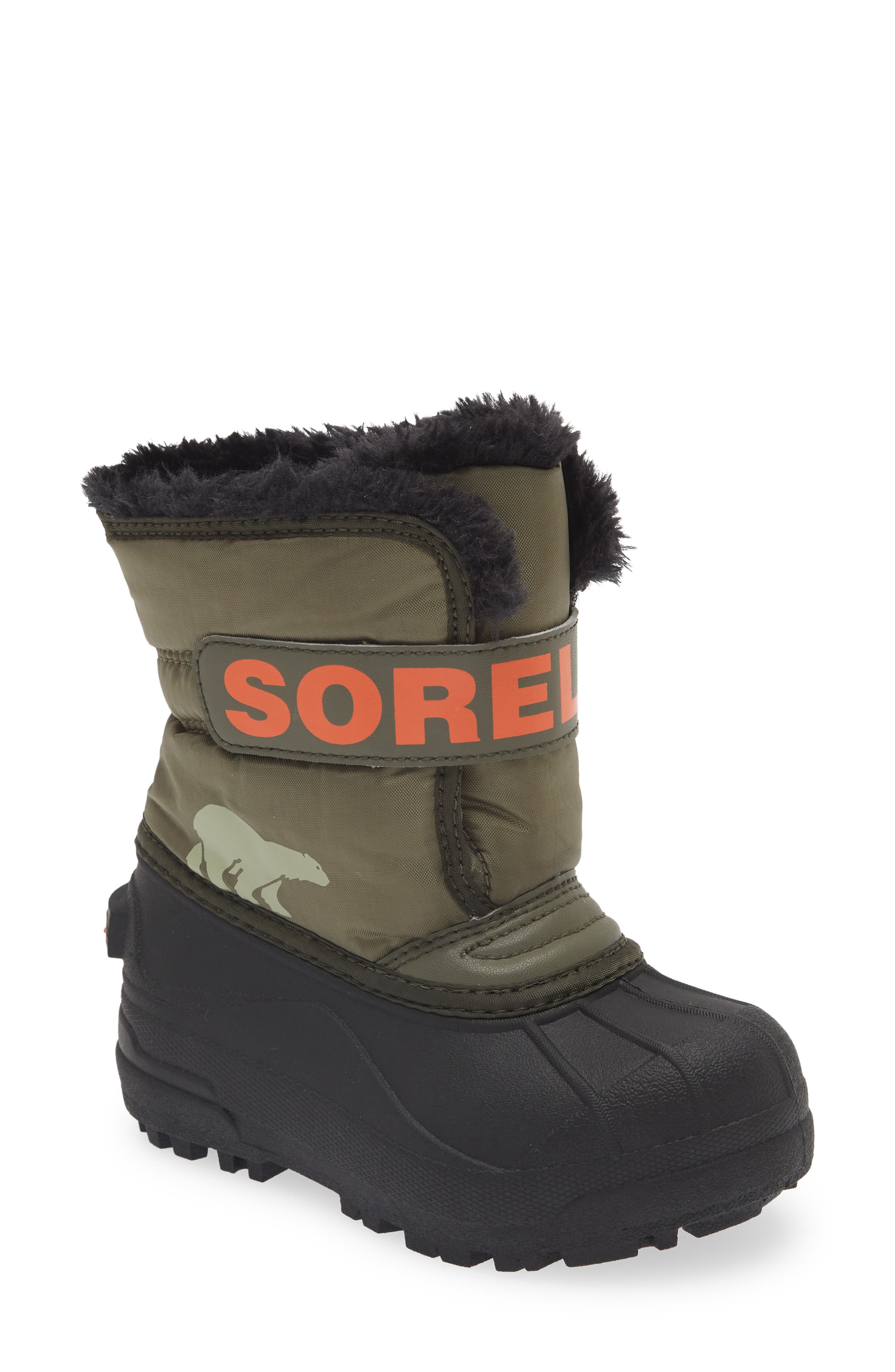 Snow Commander Insulated Waterproof Boot, Main, color, STONE GREEN/ ALPINE TUNDRA