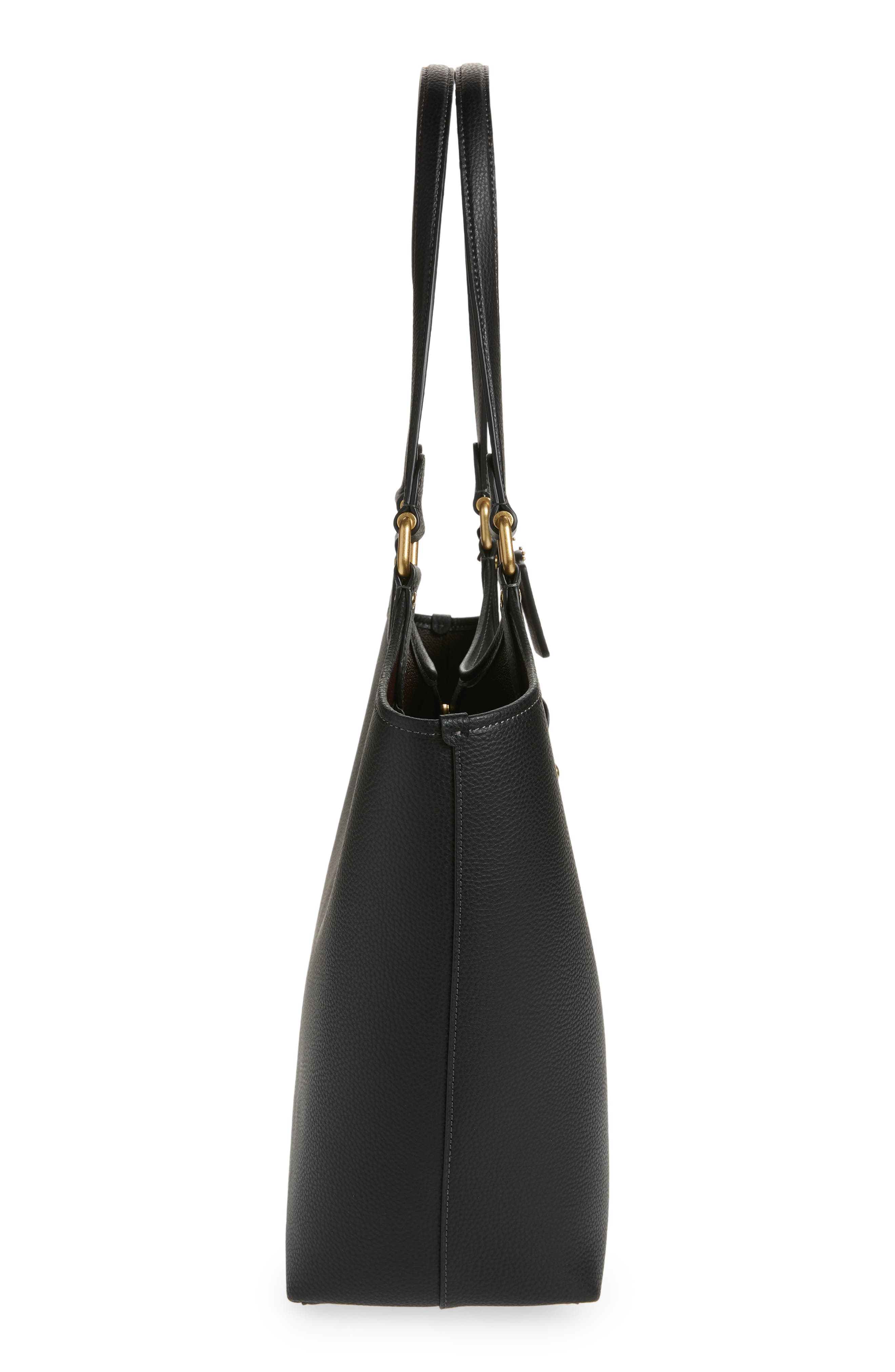 COACH Polished Pebble Leather Day Tote, Alternate, color, 