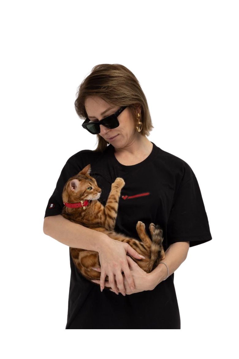 9 Lives T-shirt, Alternate, color, Black