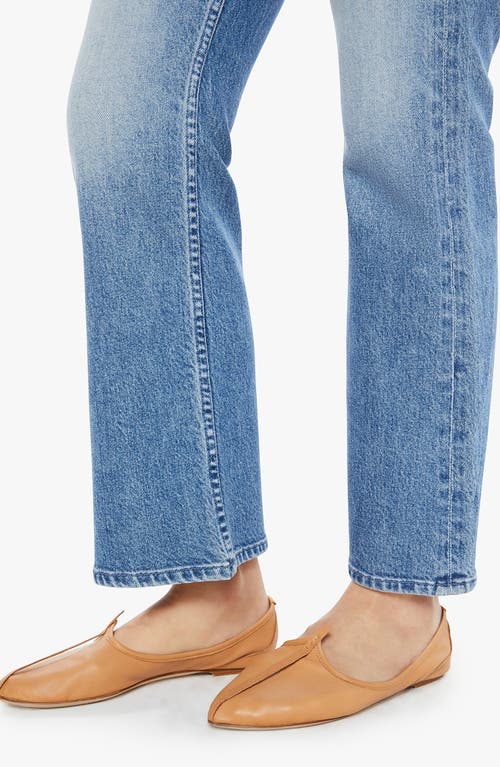 Mother The Tripper Ankle Fray Jeans In All Over The Map In Blue