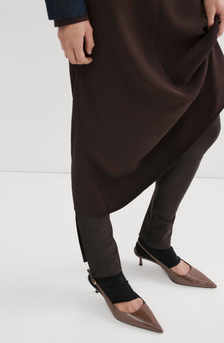 MANGO Mona Slingback Pump, Alternate, color, Chocolate