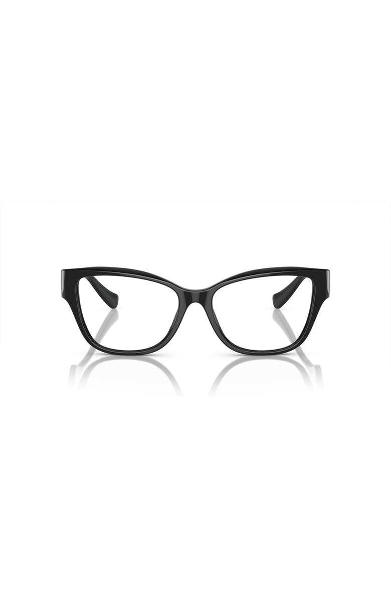 Versace 54mm Rectangle optical glasses, Alternate, color, Black