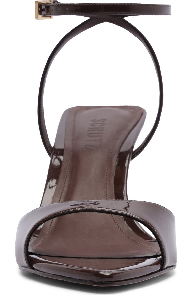 Schutz Elodie Ankle Strap Sandal, Alternate, color, Root Brown