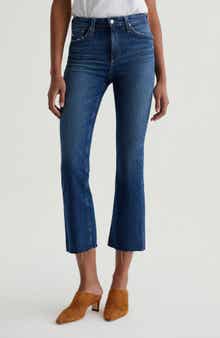 AG Farrah Raw Hem Crop Bootcut Jeans