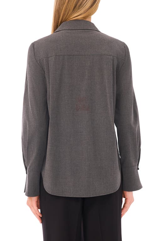 Halogenr Halogen(r) Button-up Woven Shirt In Gray