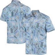 Wes & Willy Men's Wes & Willy Light Blue Kentucky Wildcats Vintage Floral Button-Up Shirt