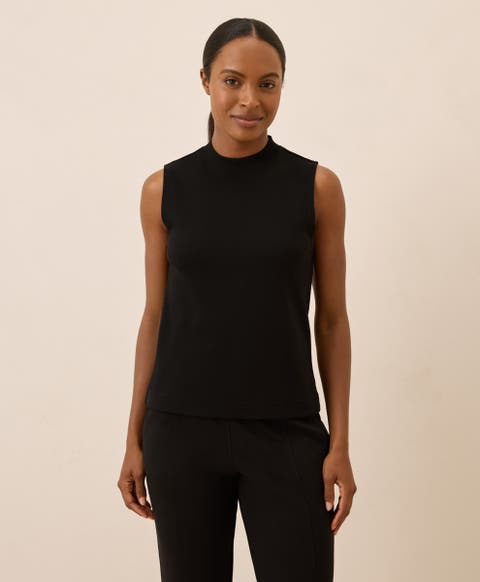 Organic Cotton Airplane Mock Neck Shell