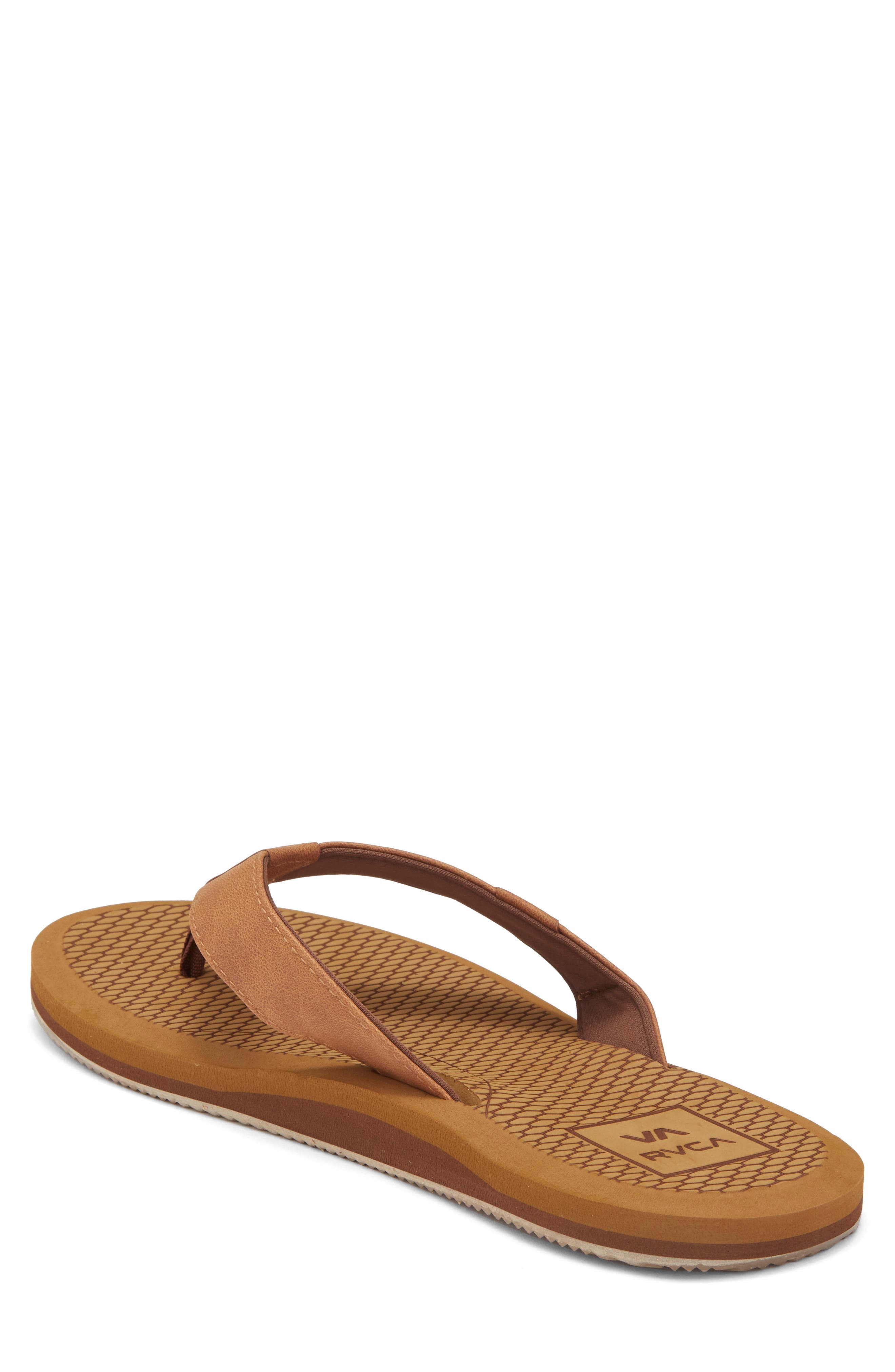 RVCA Sandbar Flip Flop, Alternate, color, Tan