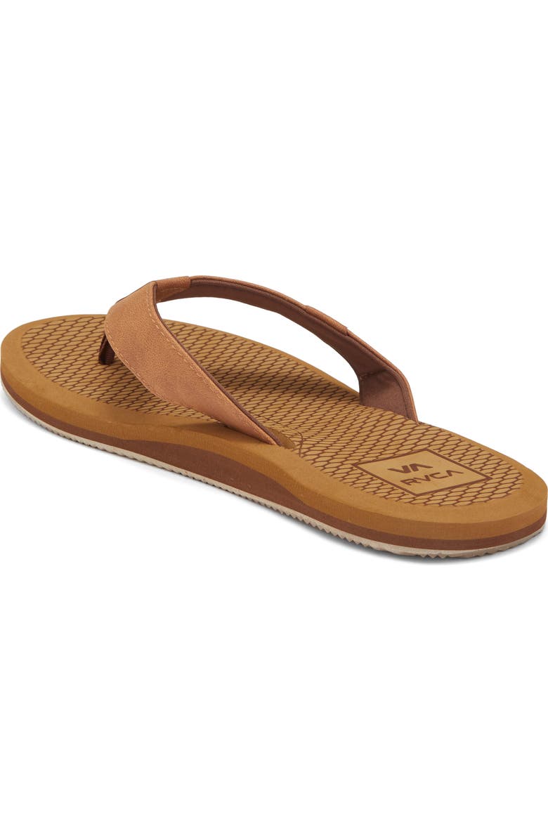 RVCA Sandbar Flip Flop, Alternate, color, Tan