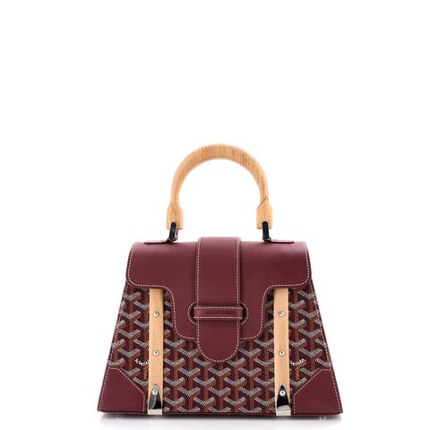 Saigon Top Handle Bag Coated Canvas with Leather PM