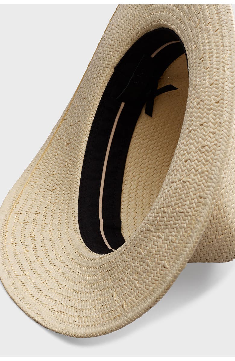 rag & bone Packable Straw Fedora, Alternate, color, 