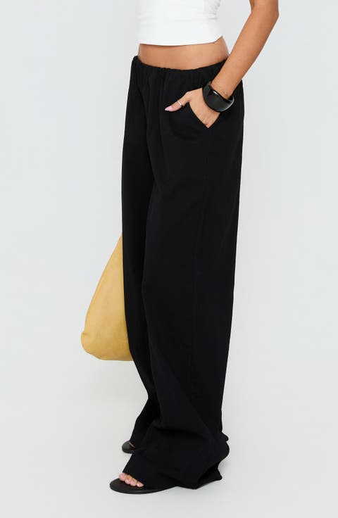 Lunea Low Rise Wide Leg Pants