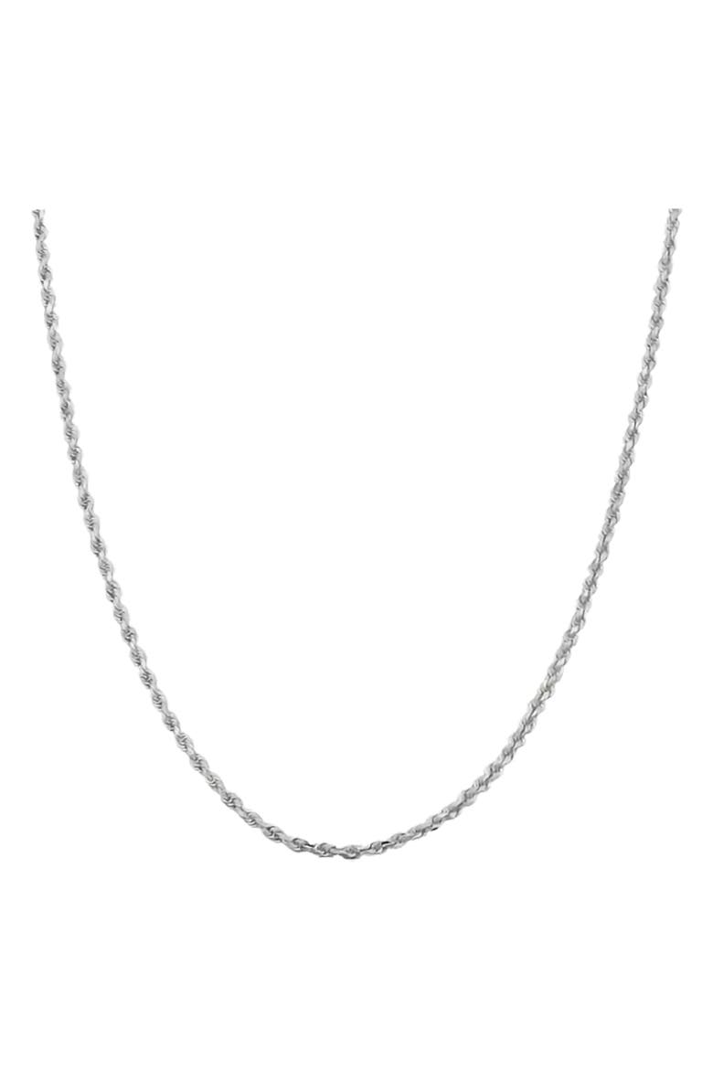 Sterling Silver 2MM Rope Chain Necklace, Main, color, Silver