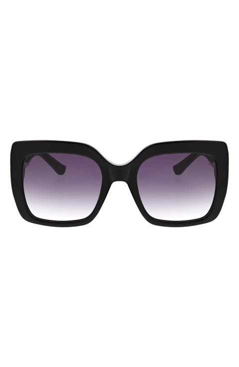 53mm Extreme Square Large Glam Sunglasses