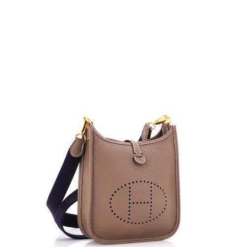 Pre-owned Hermes Hermes Evelyne Bag Gen Iii Clemence Tpm In Brown