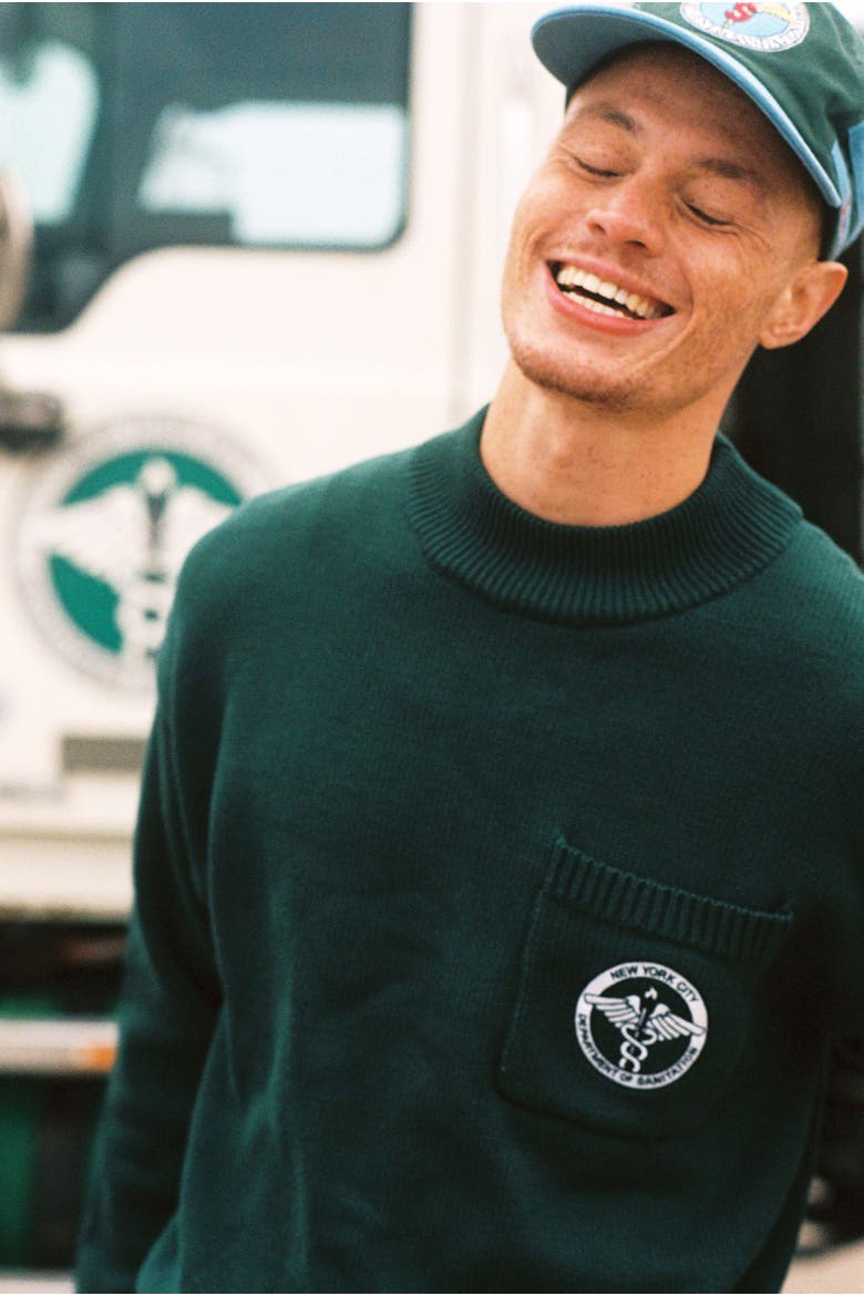 'DSNY x Tombolo' Sweater, Alternate, color, Green