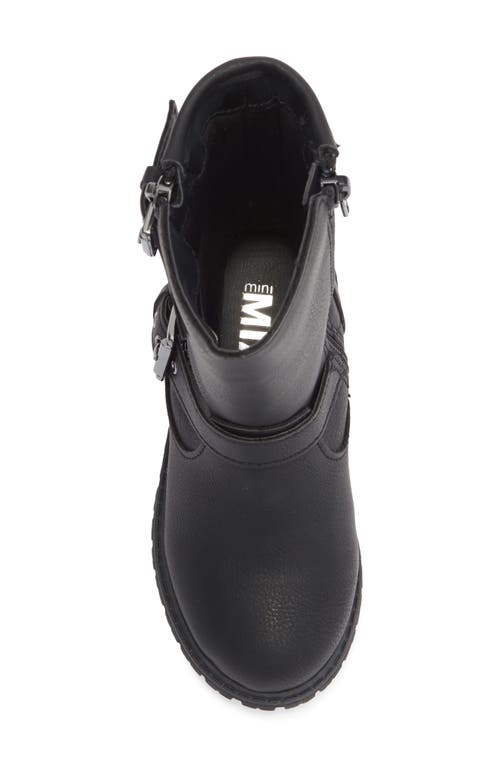 Mia Kids' Lil Gentri Moto Boot In Black