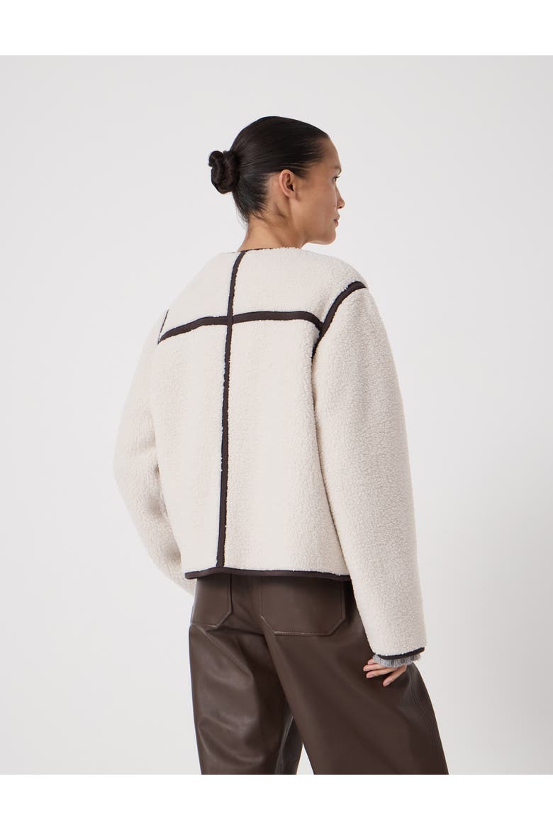 Alina Borg Button Cardigan, Alternate, color, Stone White