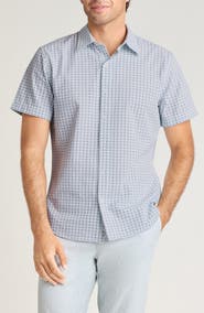 Bonobos Riviera Slim Fit Print Seersucker Short Sleeve Shirt