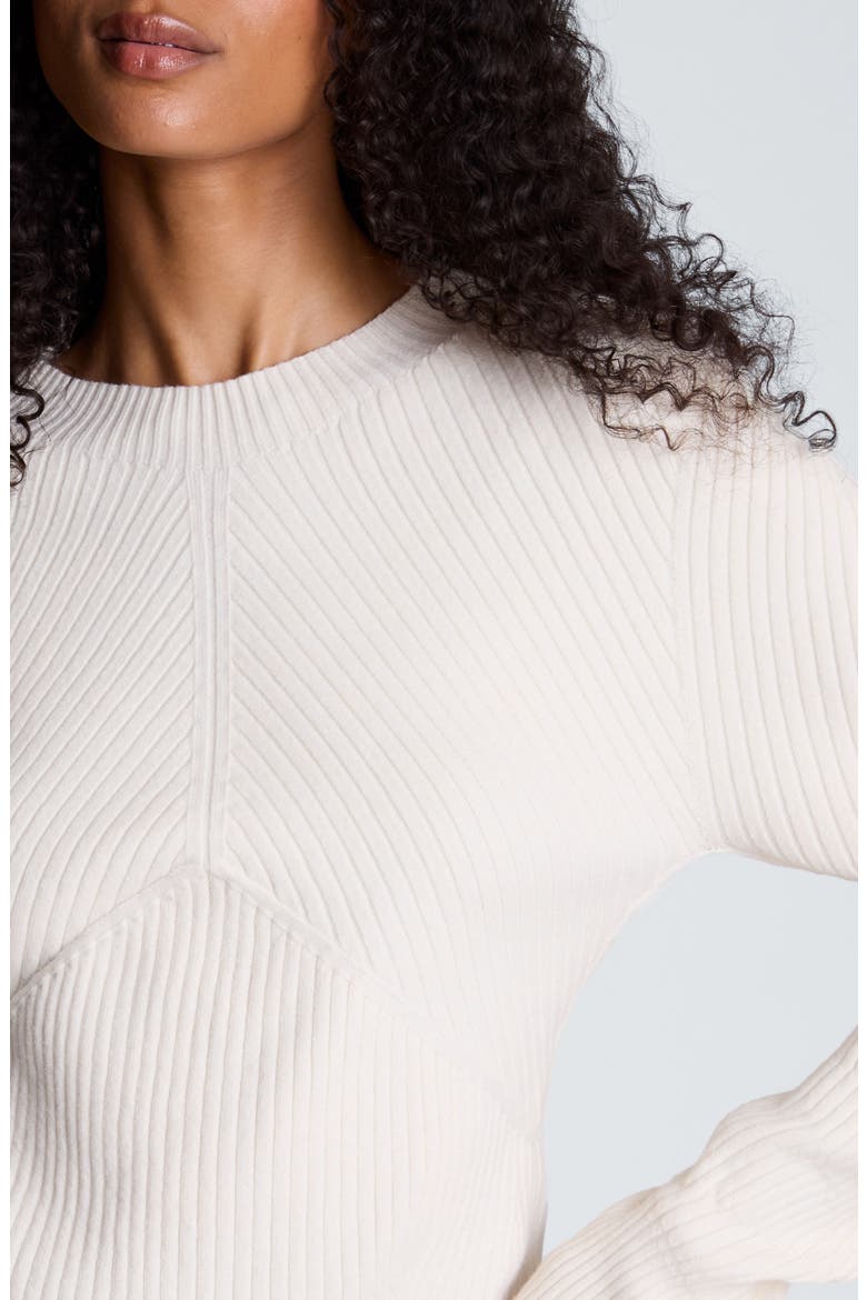 Seamless Mock Neck Sweater, Alternate, color, OYSTER
