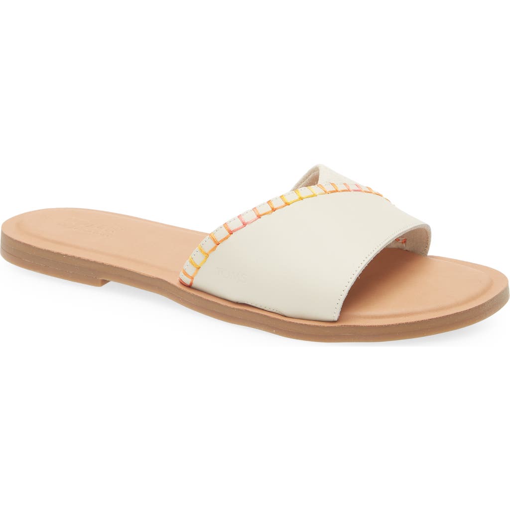 TOMS TOMS SHEA LEATHER SLIDE SANDAL