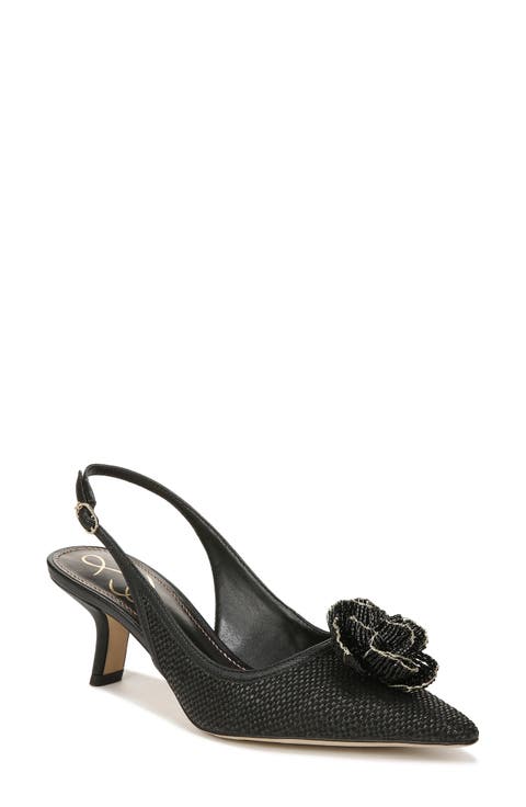 Bianka Flora Kitten Heel Slingback Pump