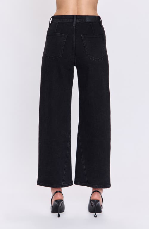 Pistola Kyra High Waist Barrel Leg Jeans In Black