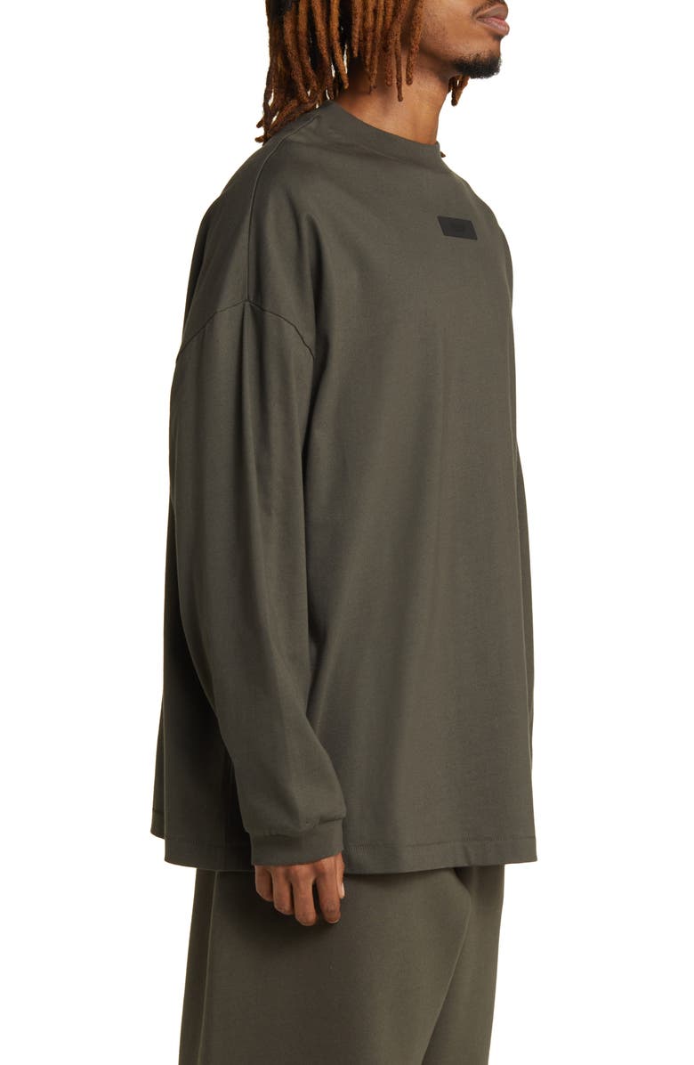 Fear of God Essentials Long Sleeve Cotton T-Shirt, Alternate, color, 