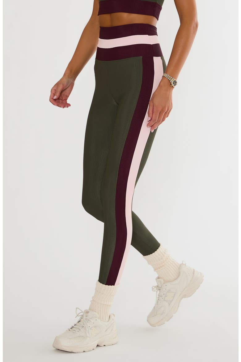 Mariella High Waist Leggings, Alternate, color, WILD BERRY COLORBLOCK