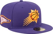 New Era Men's New Era Purple Phoenix Suns Throwback Pennant 59FIFTY Fitted Hat