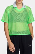 Nike Lace Jersey Crop Polo