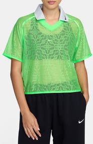 Nike Lace Jersey Crop Polo