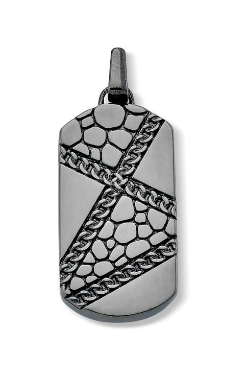 Pebble Design Black Spinel Pendant