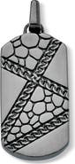 SAMUEL B. Pebble Design Black Spinel Pendant