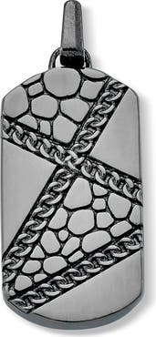 SAMUEL B. Pebble Design Black Spinel Pendant