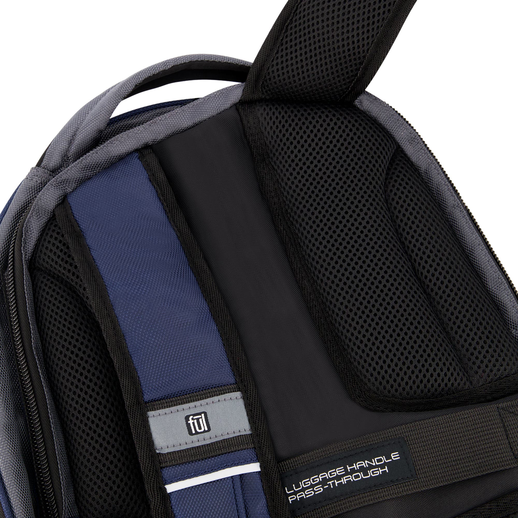 Ful Big Easy Water Resistant 17" Backpack, Alternate, color, Navy/Grey