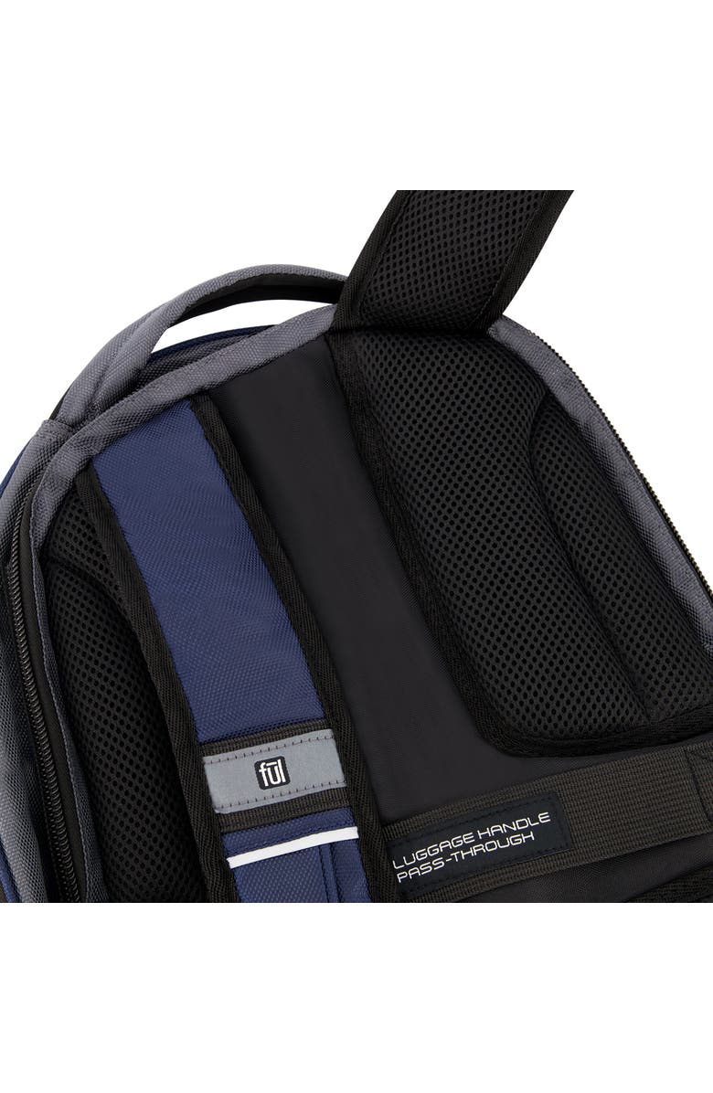 Ful Big Easy Water Resistant 17" Backpack, Alternate, color, Navy/Grey