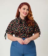Unique Vintage Plus Size Chita Blouse