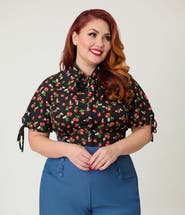 Unique Vintage Plus Size Chita Blouse
