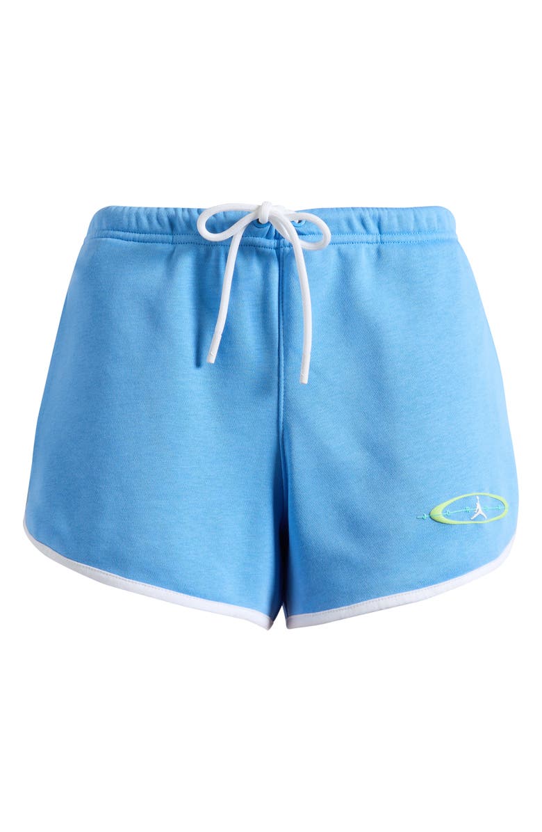 Jordan Brooklyn Graphic Fleece Shorts, Alternate, color, University Blue/ White/ White