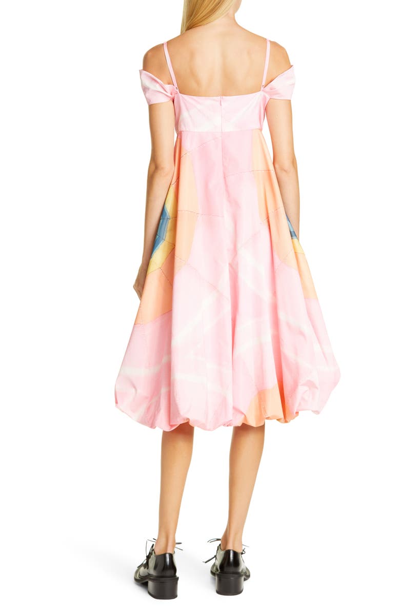 Simone Rocha Dawn Off the Shoulder Taffeta Dress, Alternate, color, 